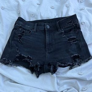 American Eagle Black Jean Shorts